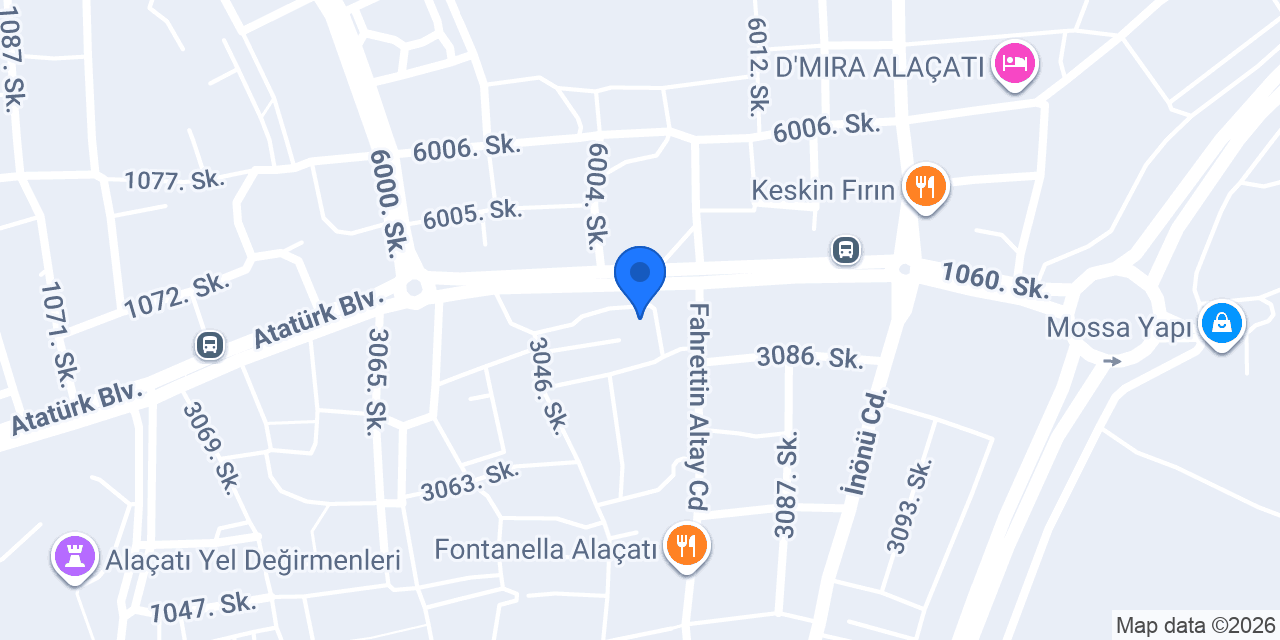 Alaçatı Vodafone konumu