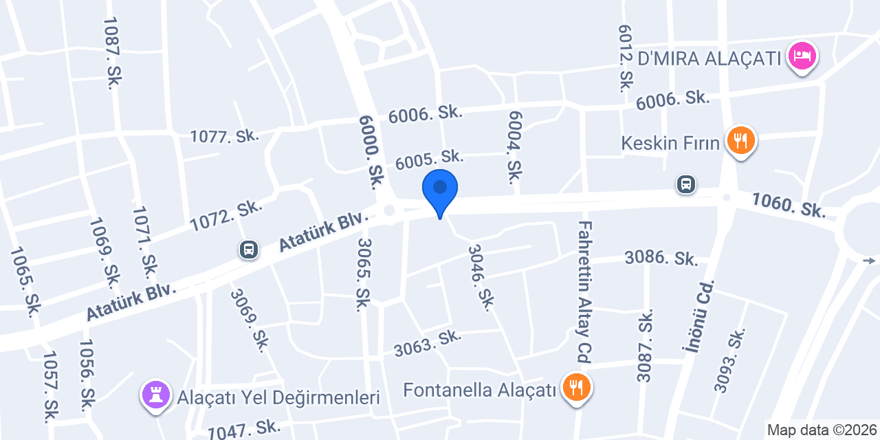 Otel Narçiceği Alaçatı konumu