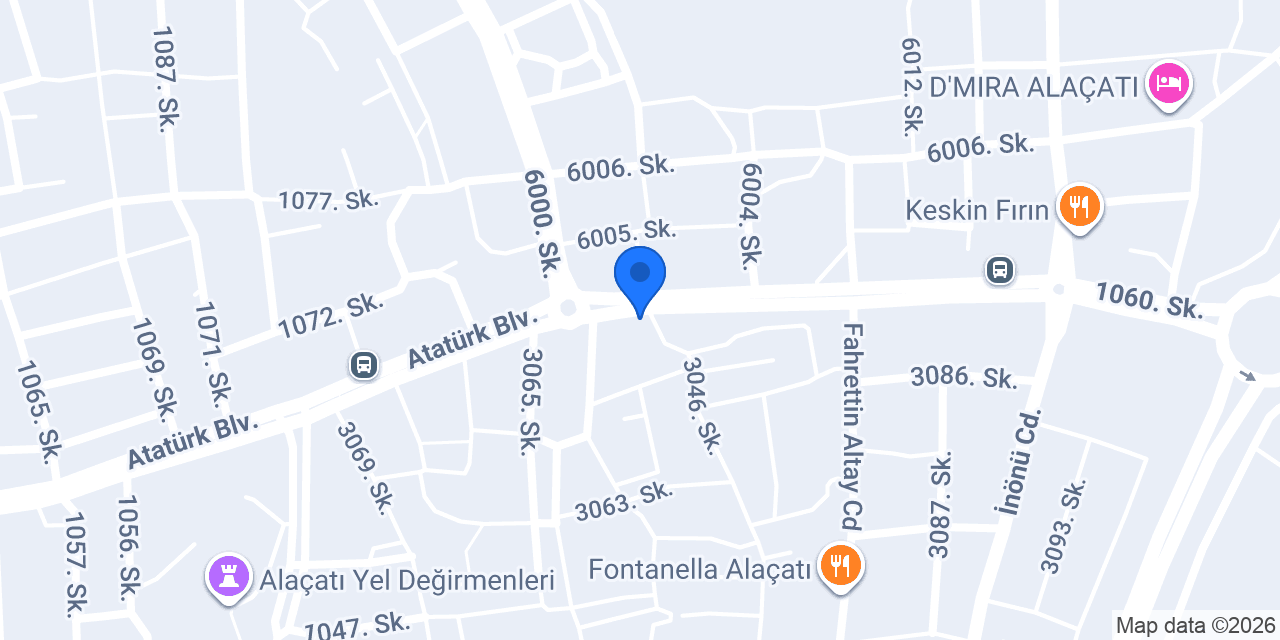 Alaçatı Ada Hotel konumu