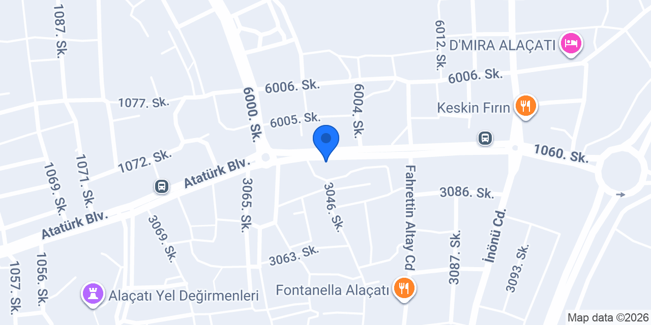 Alatsata Köftecisi 1967 konumu