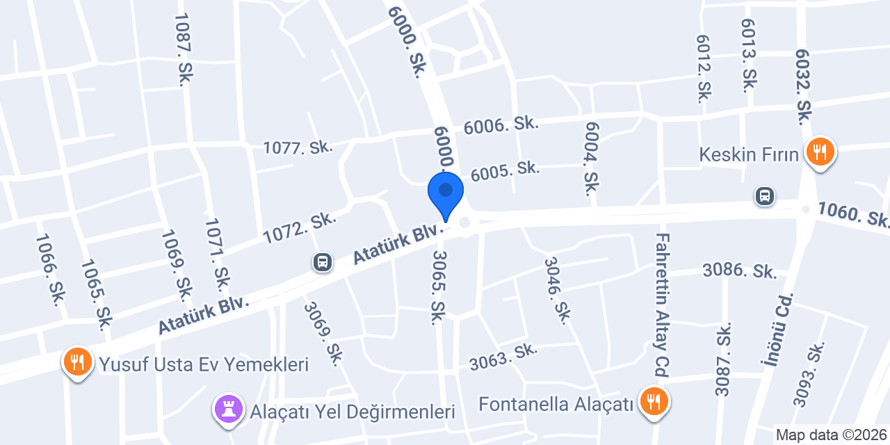 Yosun Alaçatı konumu