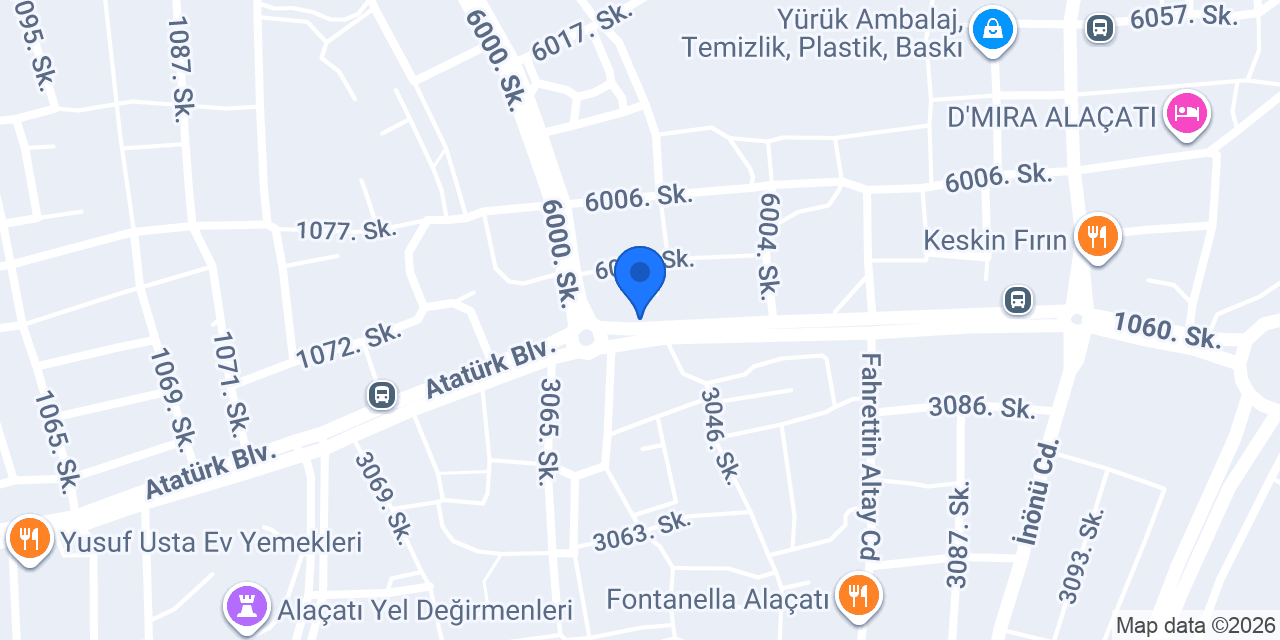 Yataş Bedding I Çeşme konumu