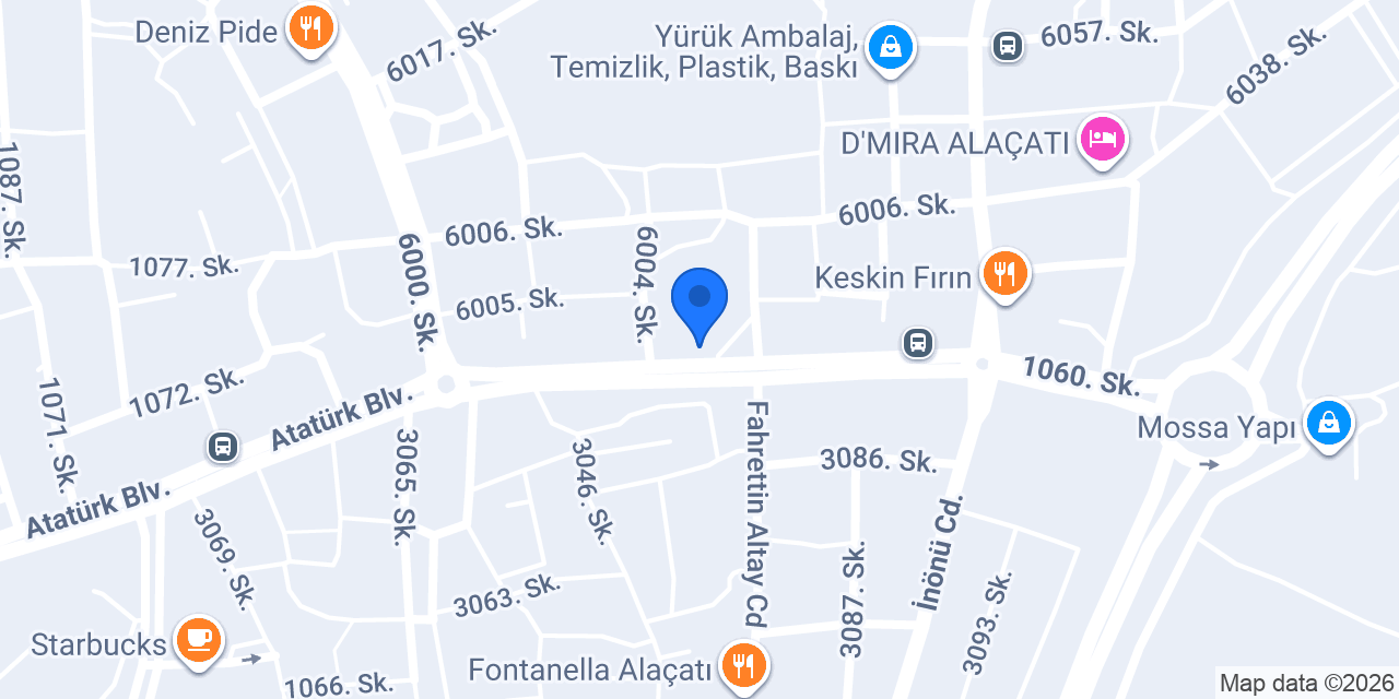 Alaçatı Manav konumu