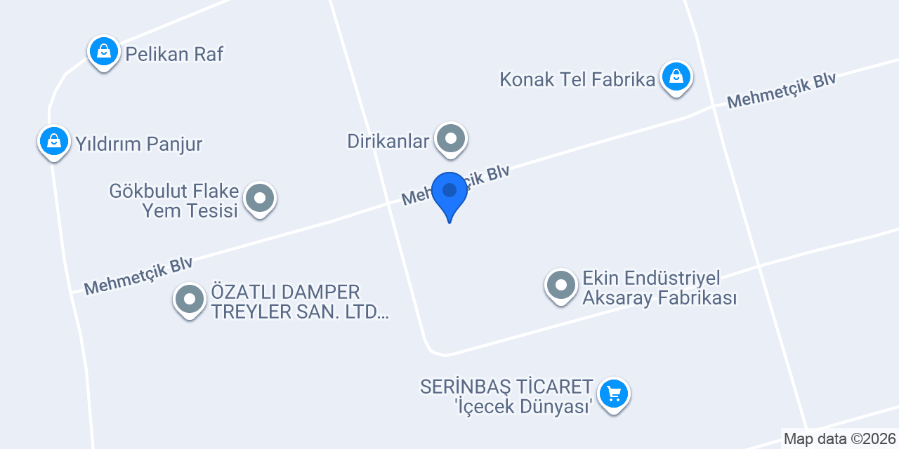 ANKA Çay Kazanları Fabrika konumu