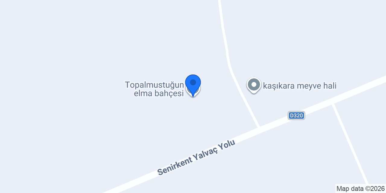 Topalmustuğun elma bahçesi konumu