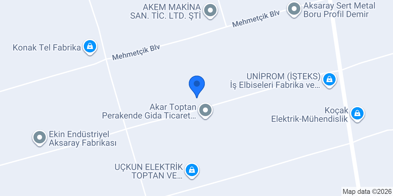 DAM ÇELİK BAĞLANTI ELEMANLARI konumu