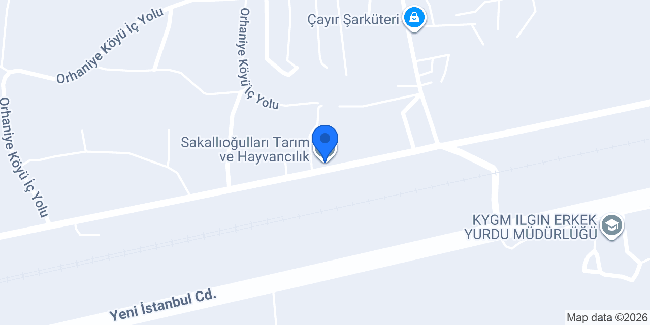 Sakallıoğulları Tarım ve Hayvancılık konumu