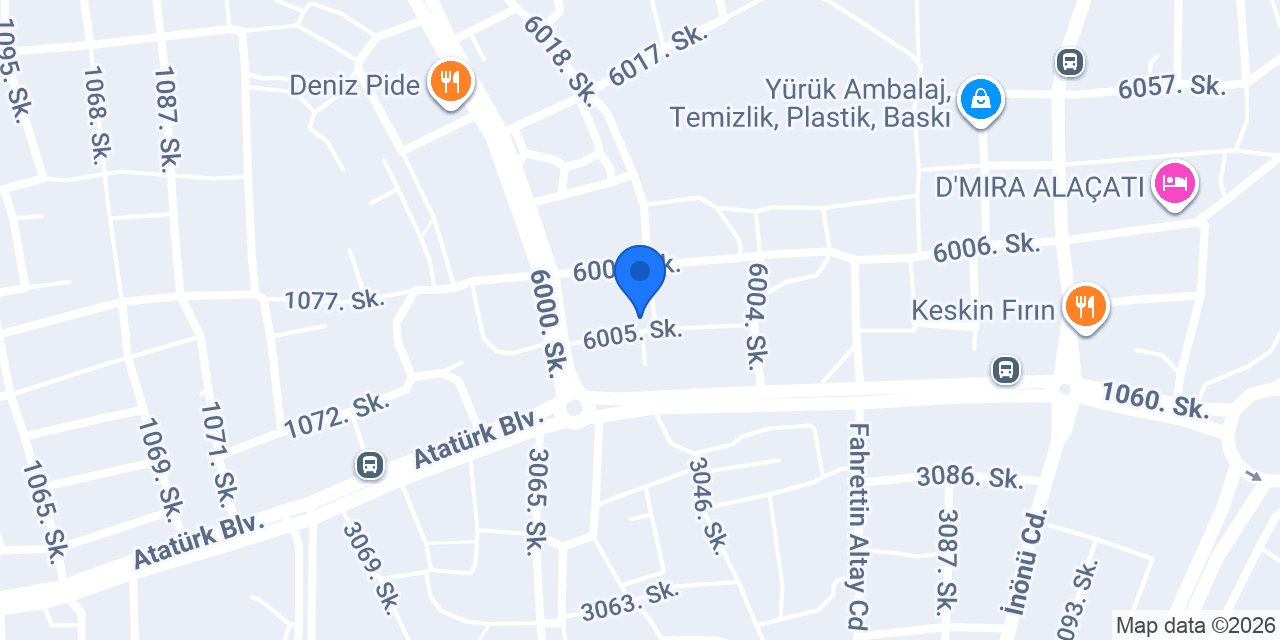 Bizim Ev Otel Alaçatı konumu
