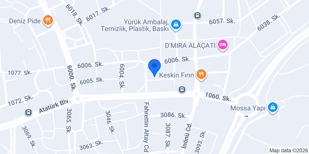 Özeniş Çeşme Tenekecilik konumu