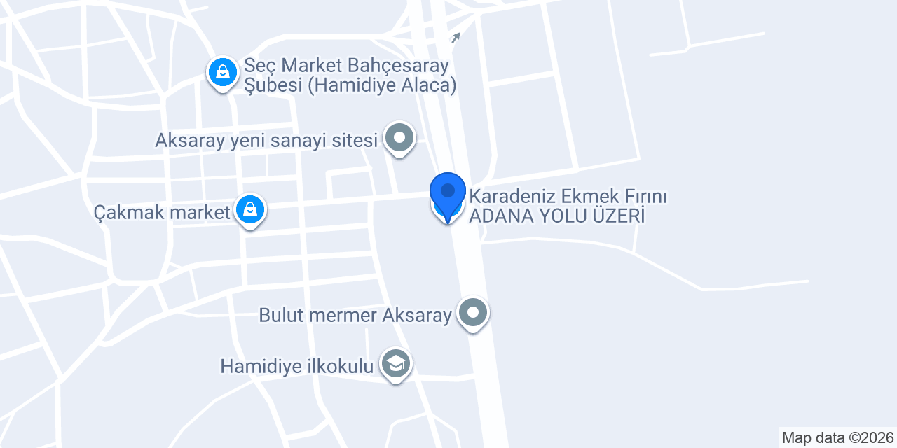Karadeniz Ekmek Fırını ADANA YOLU ÜZERİ konumu