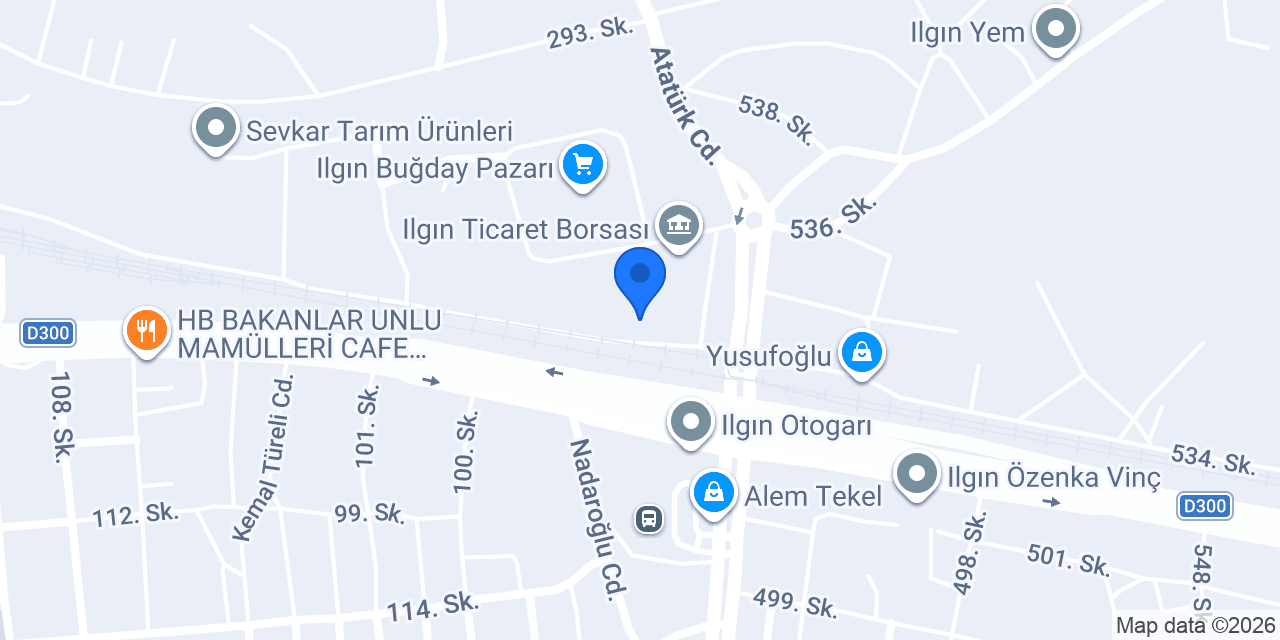 Ilgın Gök Vinç konumu