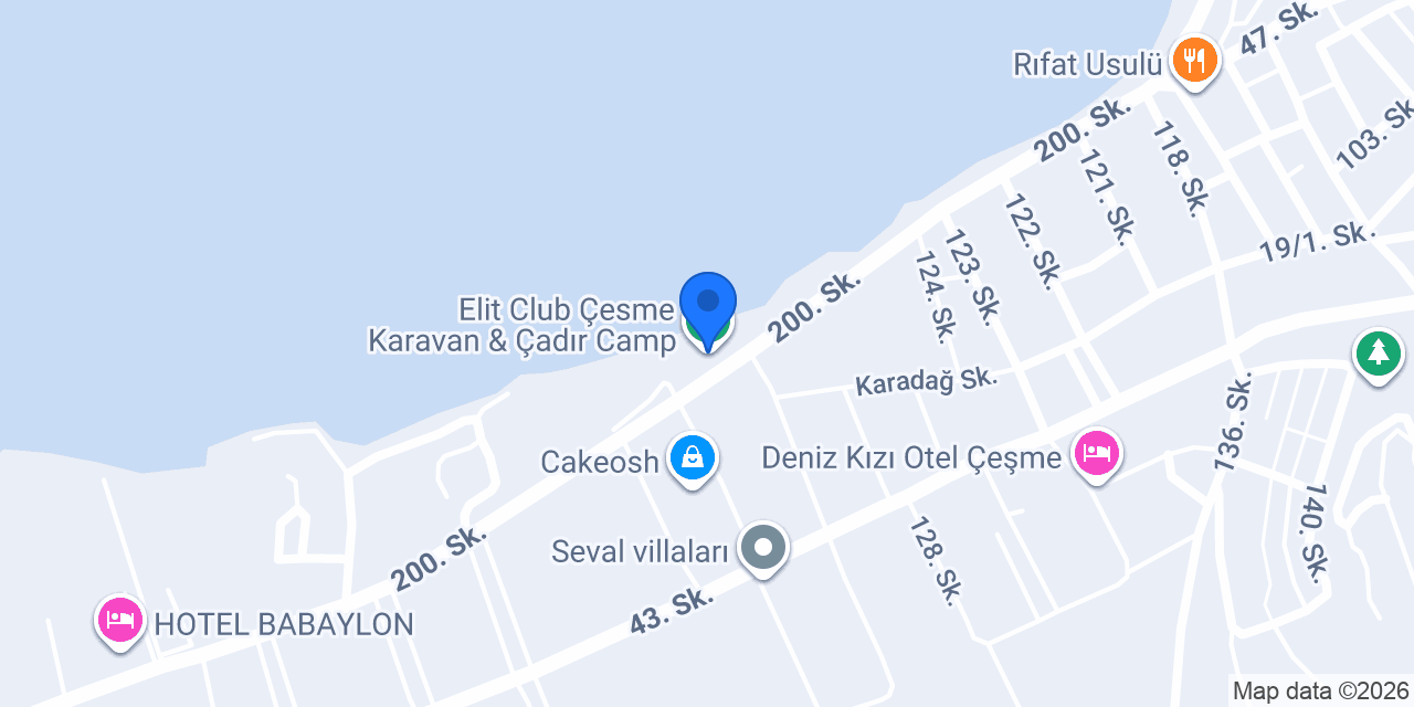 Elit Club Çesme Karavan & Çadır Camp konumu