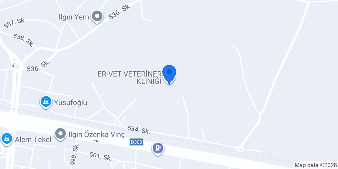 ER-VET VETERİNER KLİNİĞİ konumu