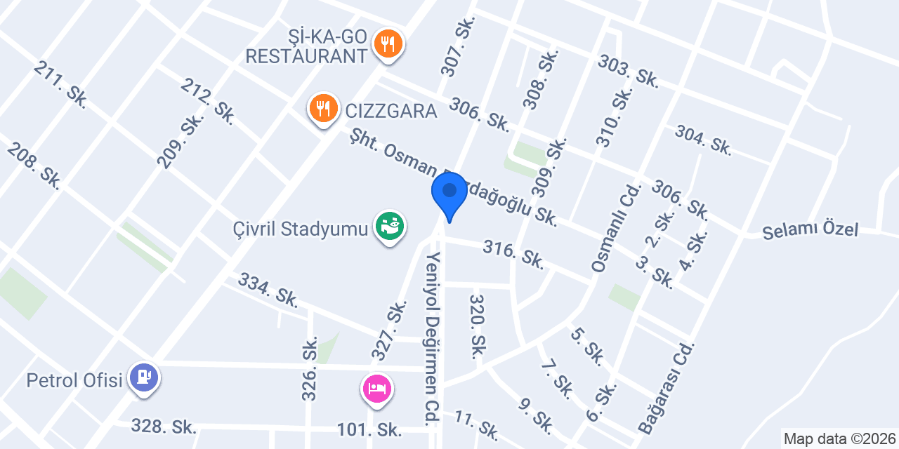 Kılınç Ayçiçeği konumu