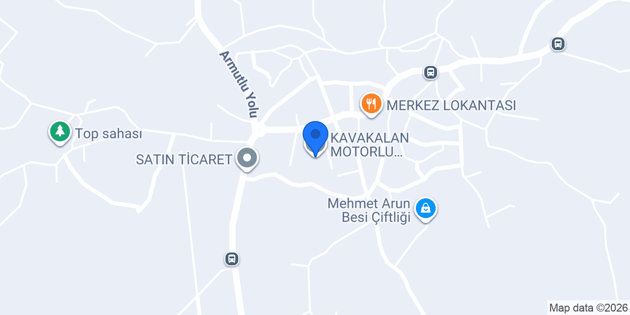 KAVAKALAN MOTORLU ARAÇLAR SERVISI konumu