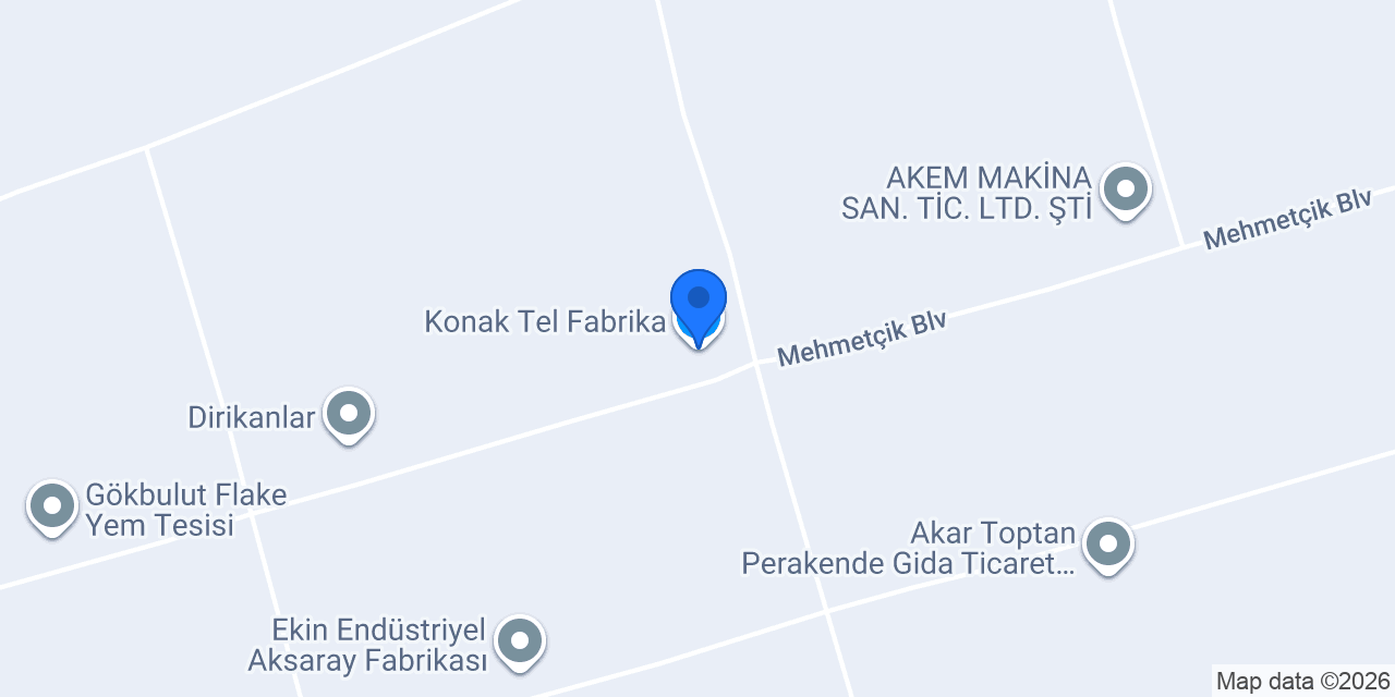 Konak Tel Fabrika konumu