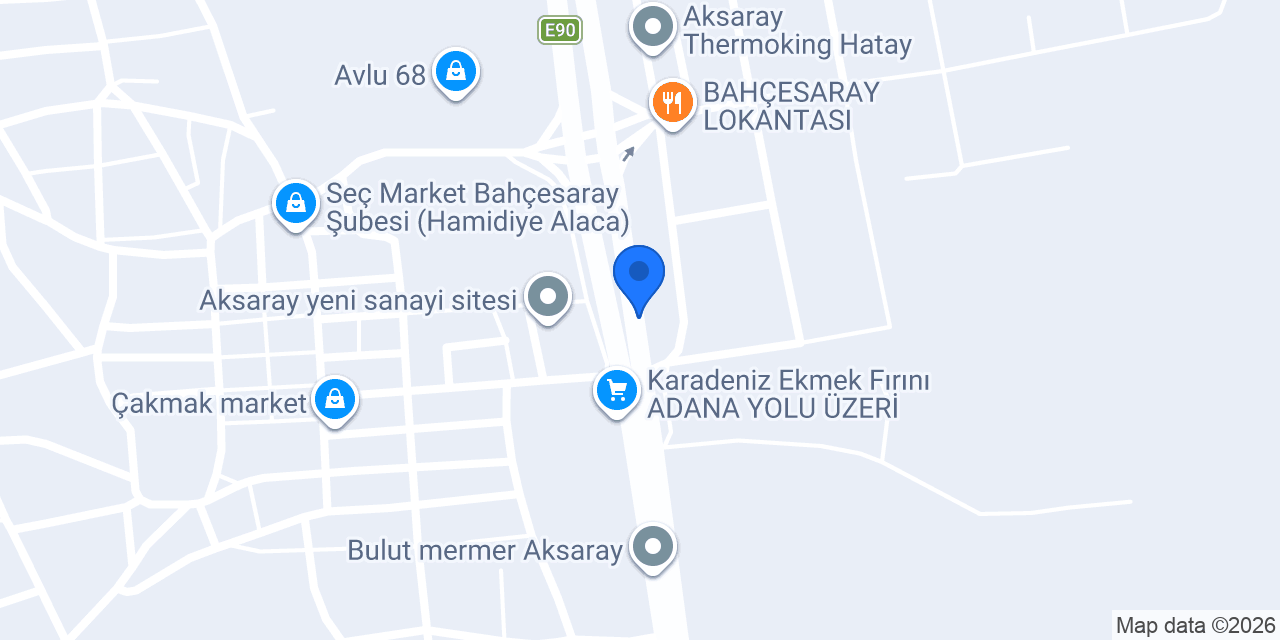 Karaca İş Makinaları konumu