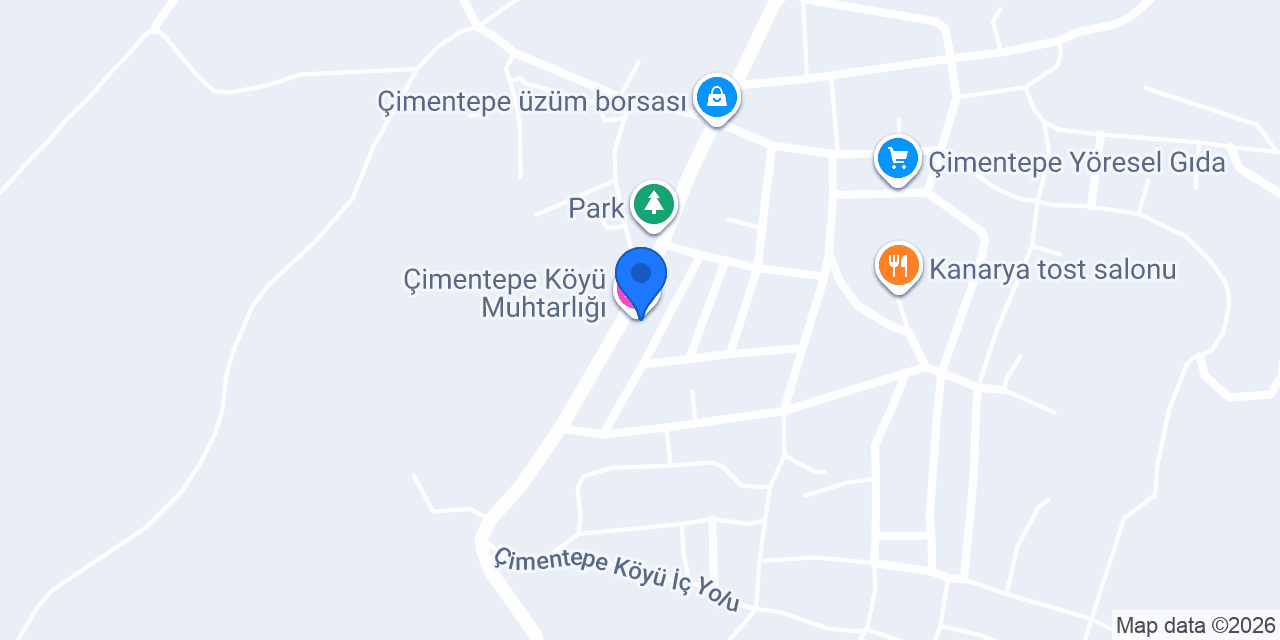 Çimentepe Köyü Muhtarlığı konumu