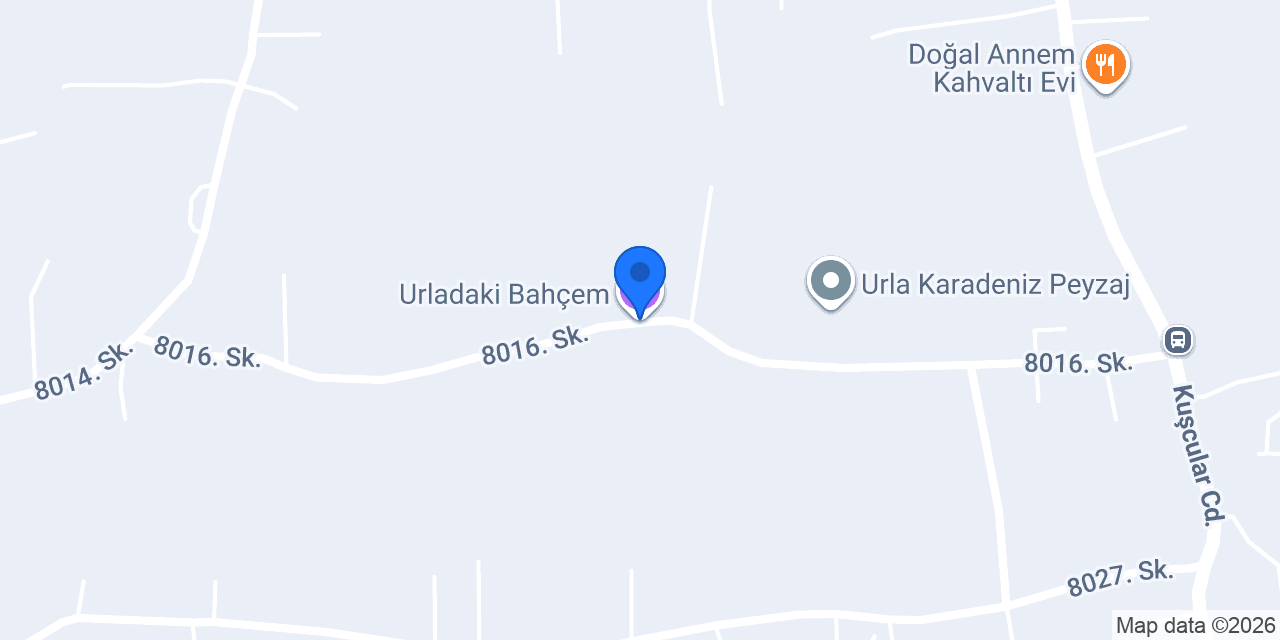 Urladaki Bahçem konumu