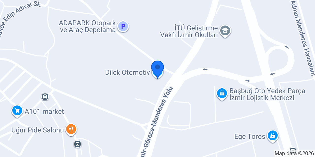 Dilek Otomotiv konumu