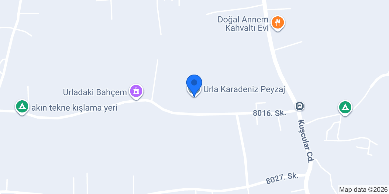 Urla Karadeniz Peyzaj konumu