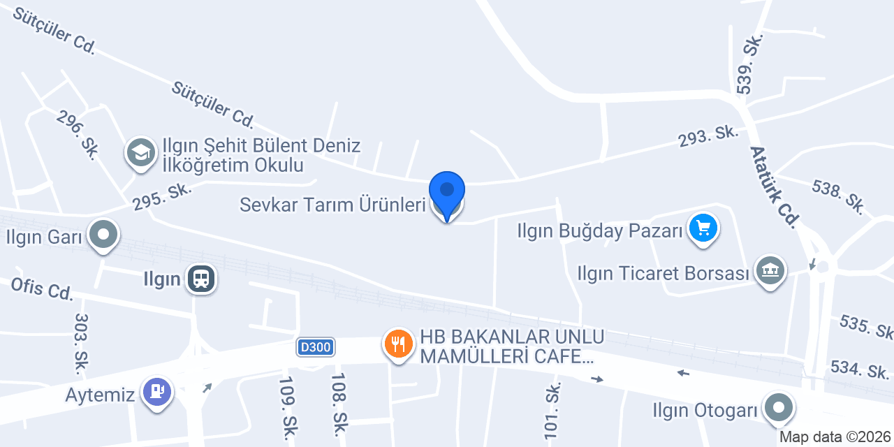Sevkar Tarım Ürünleri konumu
