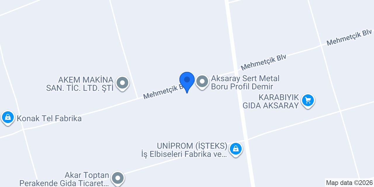 HAS METAL VE PANO konumu