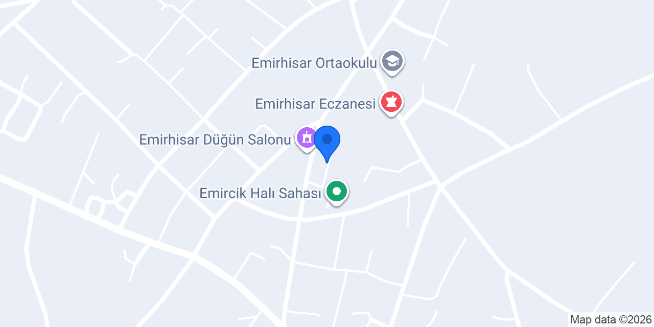 Emirhisar İlköğretim Okulu konumu