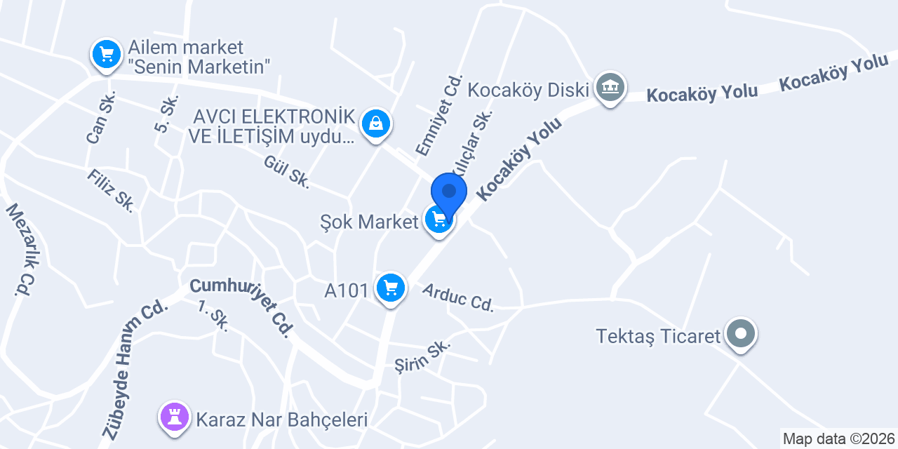 Kocaköy İlçe Müftülüğü konumu