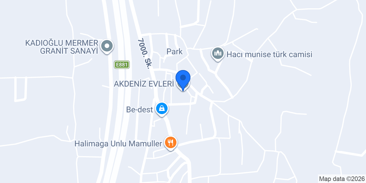 AKDENİZ EVLERİ konumu