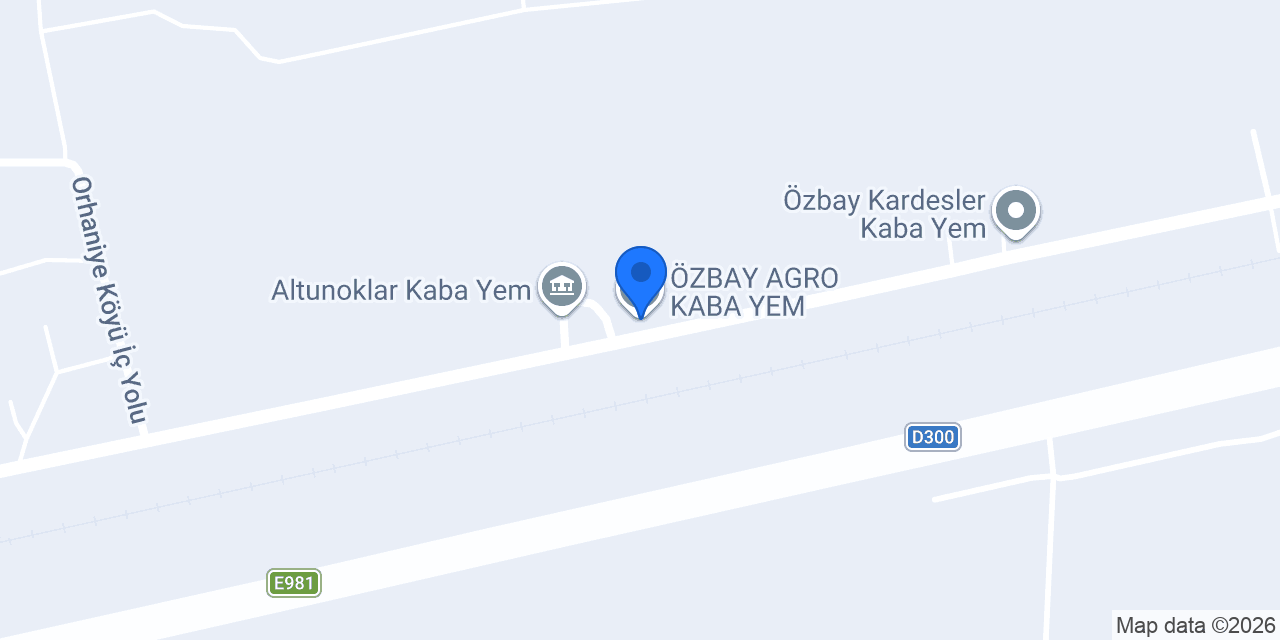 ÖZBAY AGRO KABA YEM konumu