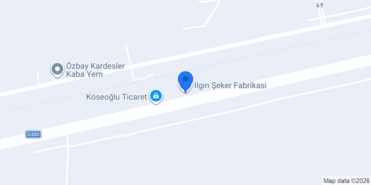Ilgın Şeker Fabrikasi konumu