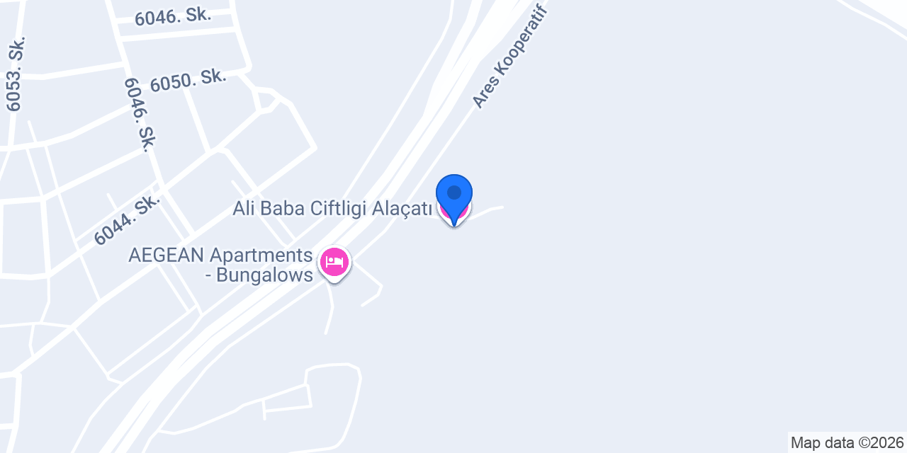 Ali Baba Ciftligi Alaçatı konumu