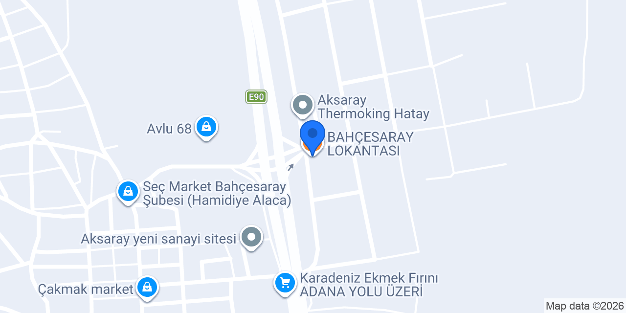 BAHÇESARAY LOKANTASI konumu