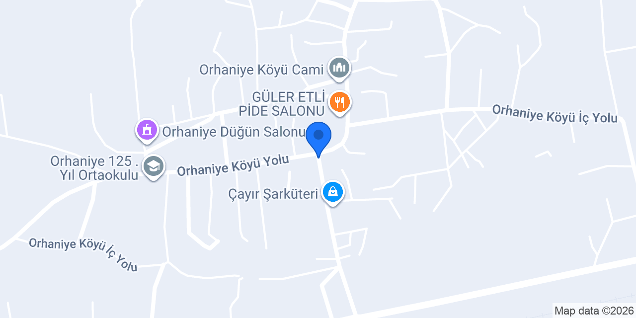 Orhaniye Köyü Muhtarlığı konumu