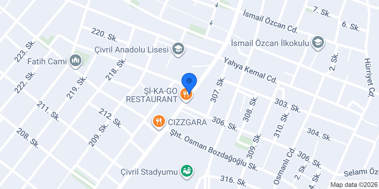 Çınar pide konumu