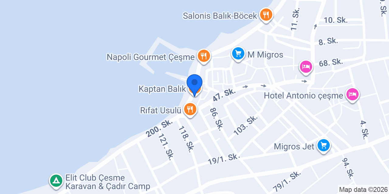 Kaptan Balık konumu