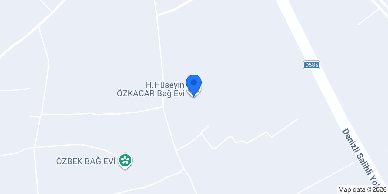 H.Hüseyin ÖZKACAR Bağ Evi konumu