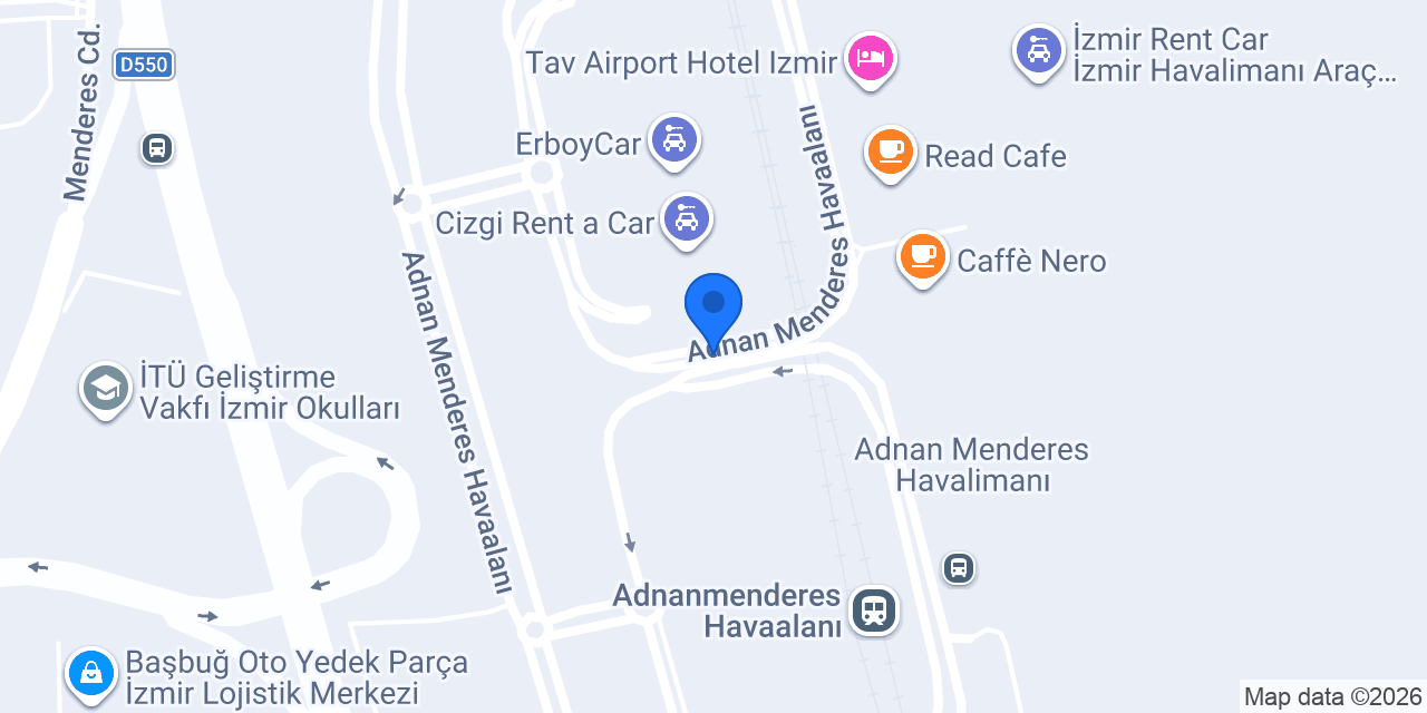 Duray Rent A Car konumu