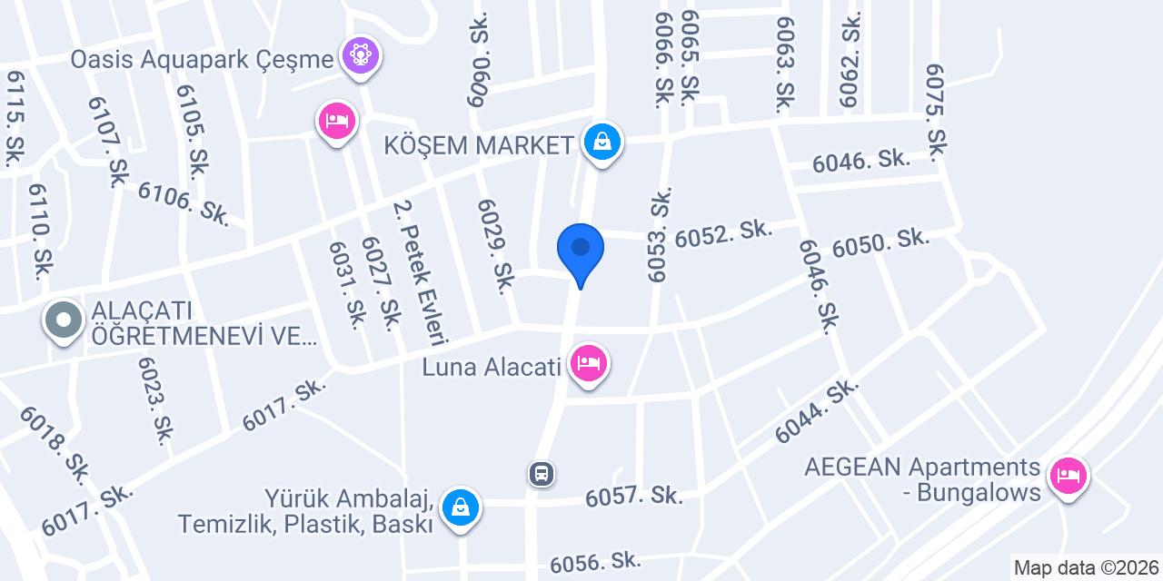 AlaçatıÇetinlerKasabı konumu