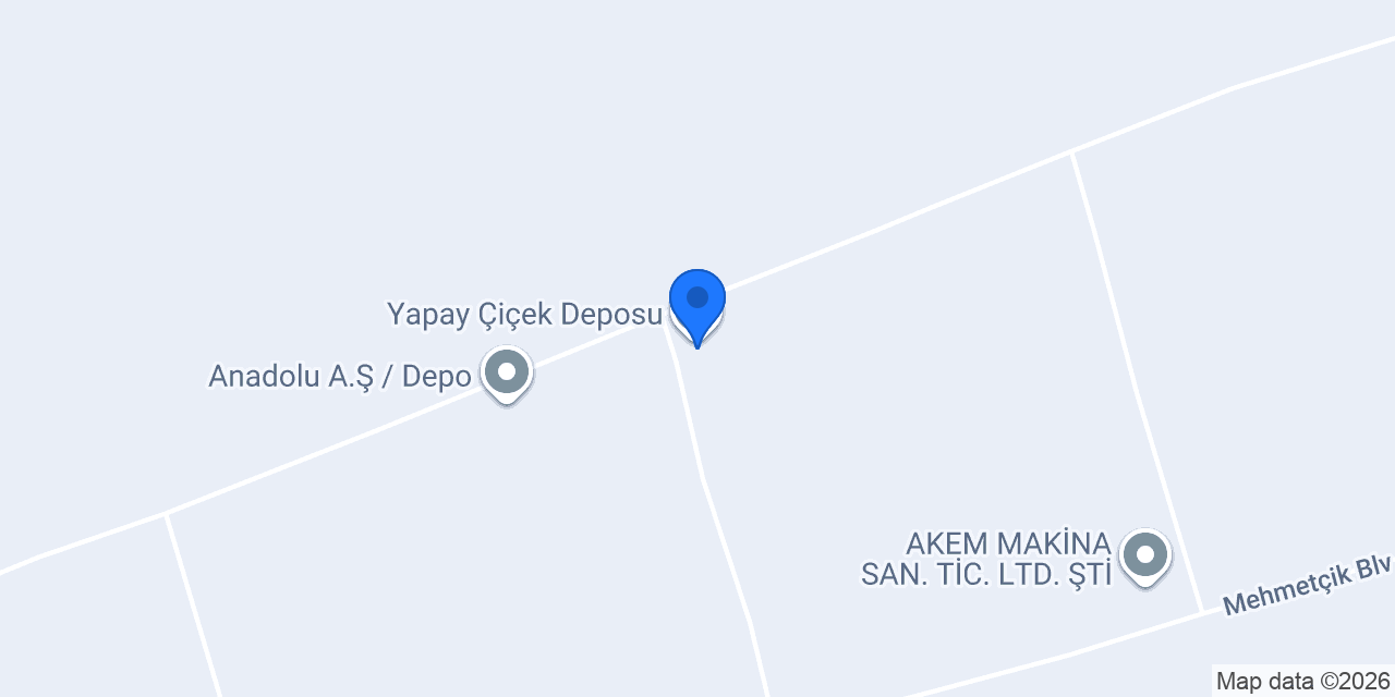 Yapay Çiçek Deposu konumu