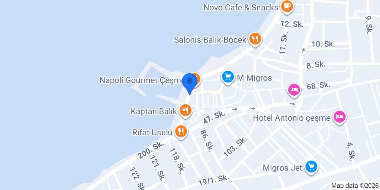 Balkan Restaurant Çeşme konumu