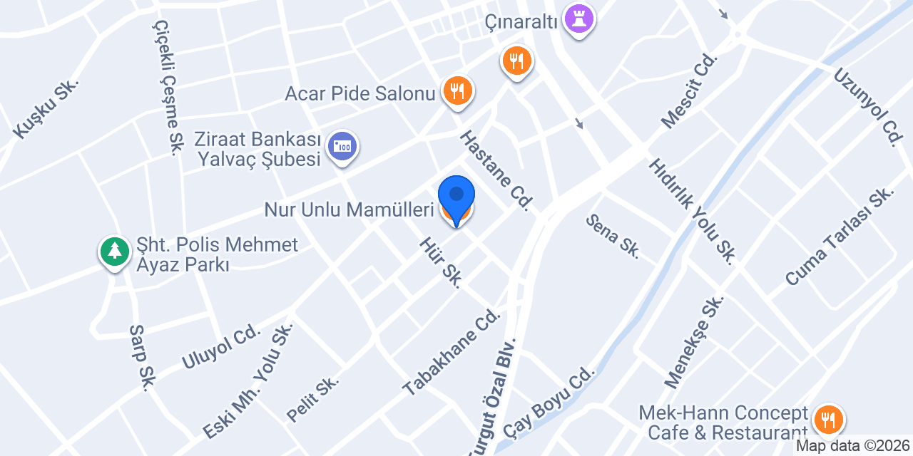 Nur Unlu Mamülleri konumu