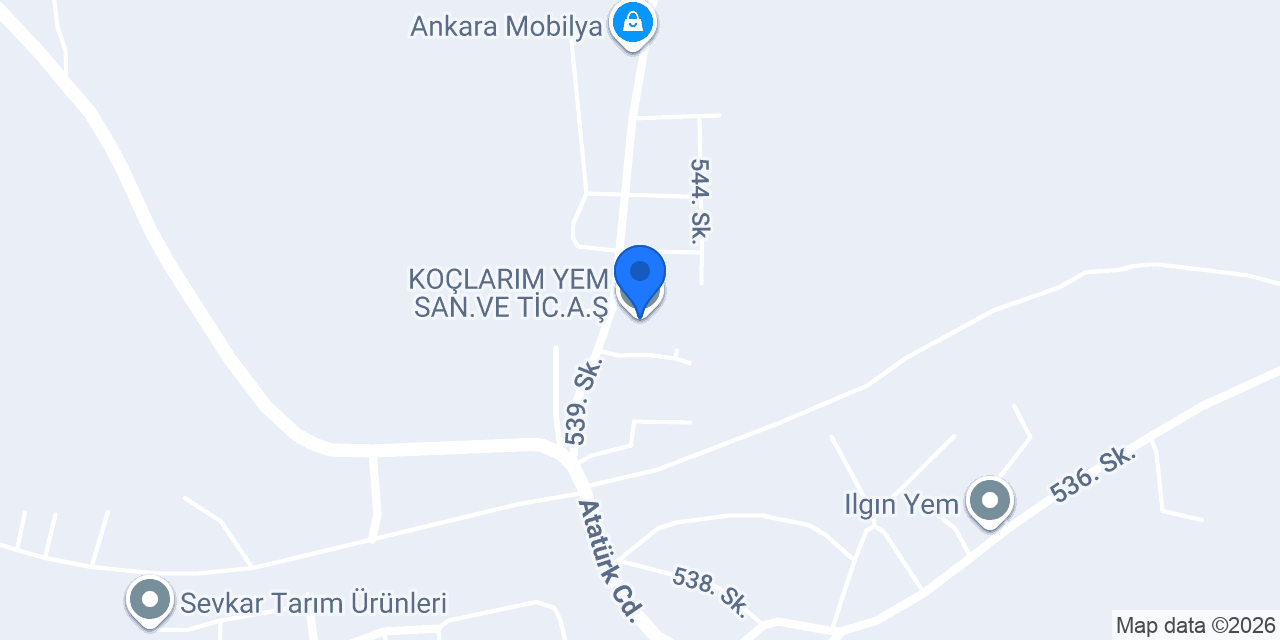 KOÇLARIM YEM SAN.VE TİC.A.Ş. konumu