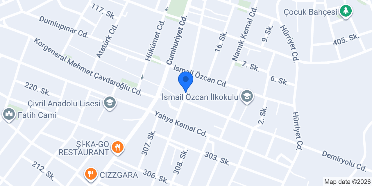 Eren Pansiyon konumu
