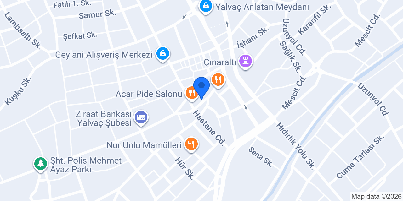 DHL eCommerce - Yalvaç Şubesi konumu