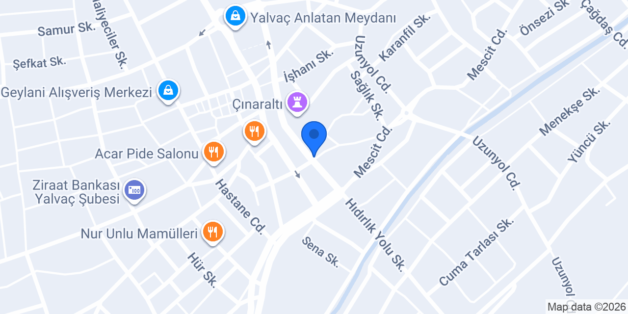 UZAY ELEKTRONİK YALVAÇ konumu