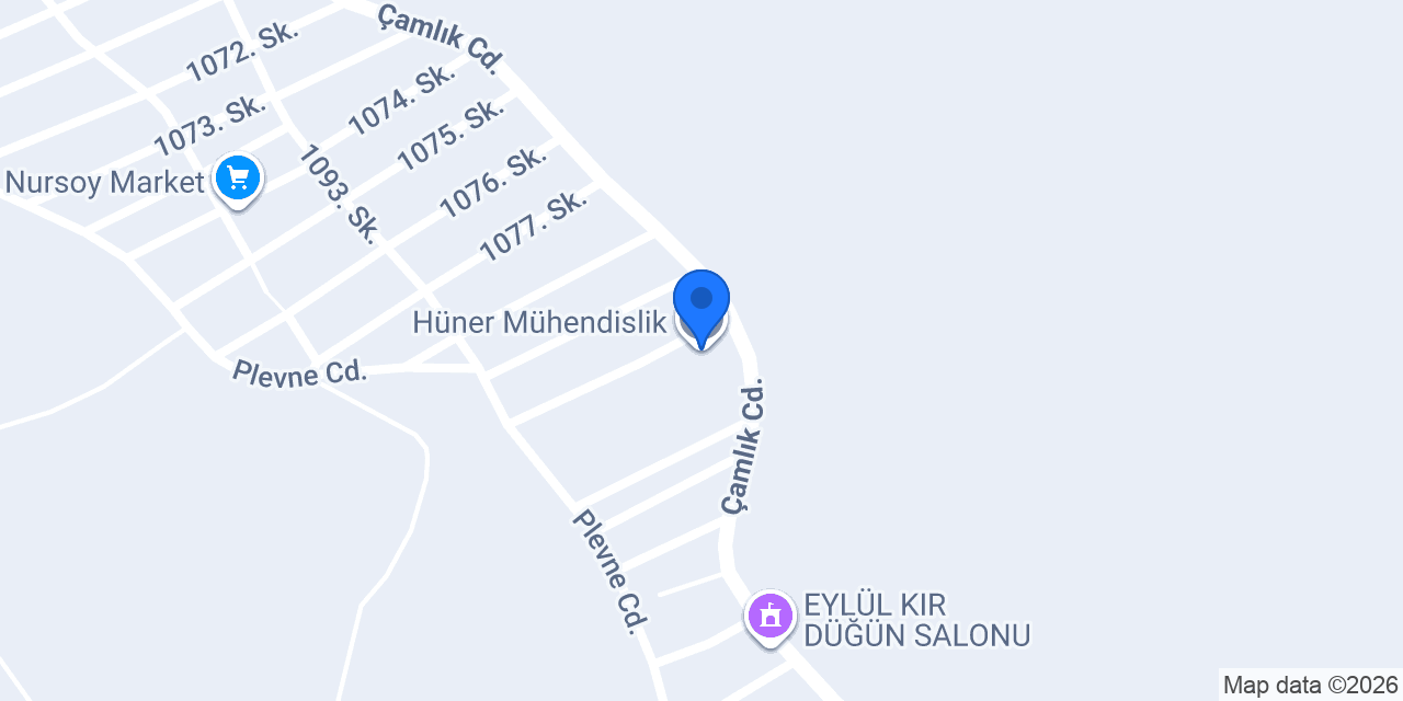 Hüner Mühendislik konumu