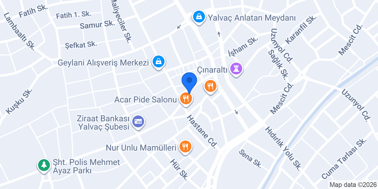 Güçlü Etli Pide konumu