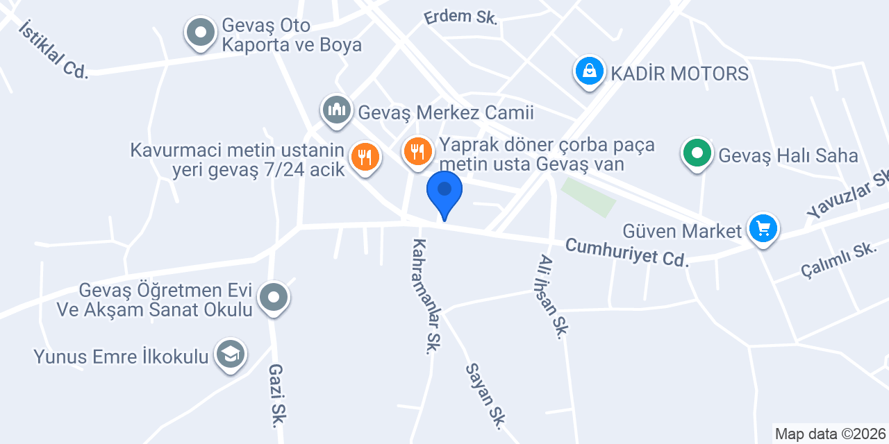 Öz çıtır lahmacun konumu